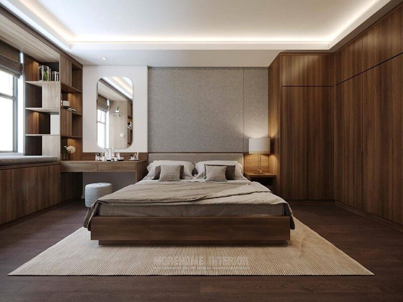 Tổng hợp + 18 ý tưởng phòng ngủ ấn tượng trong thiết kế nội thất chung cư 200m2 ở Hà Nội